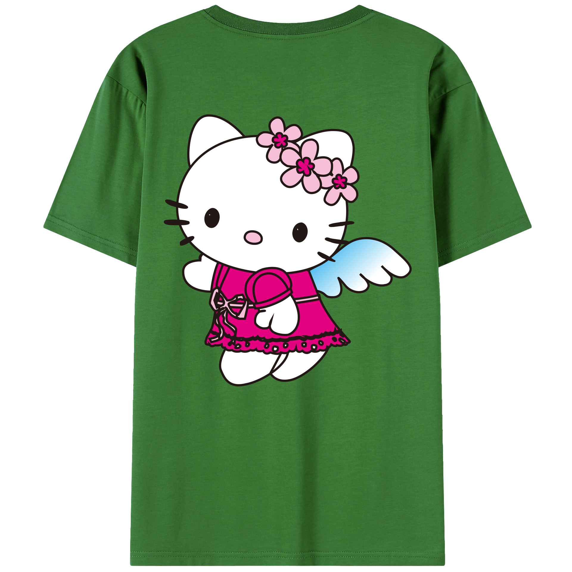 （画像用） Hello Kitty ハローキティ レディース半袖Tシャツ(バックプリント)